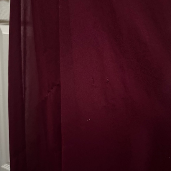 BHLDN Elegant Burgundy Sleeveless Dress - Picture 5 of 12